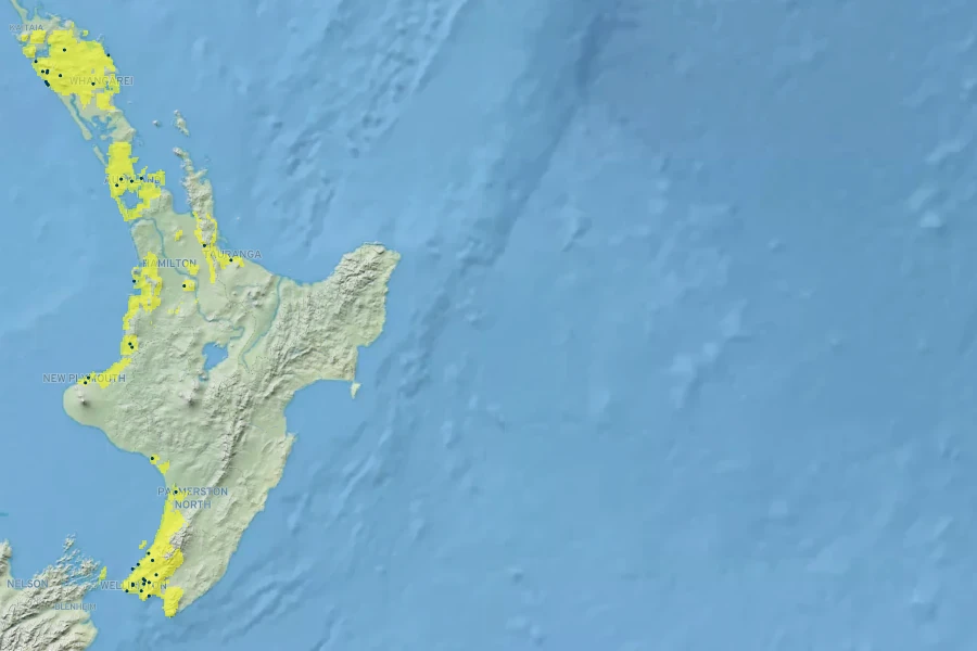 Veronica speciosa Native Range