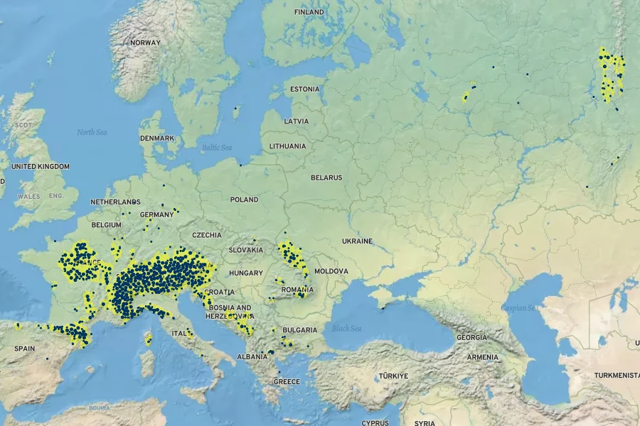 Veronica urticifolia Native Range