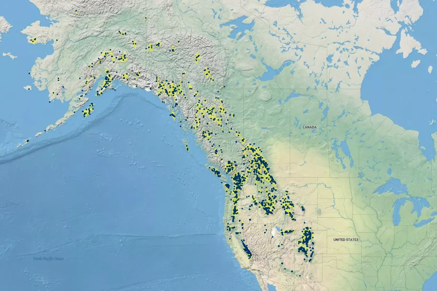 Veronica wormskjoldii Native Range