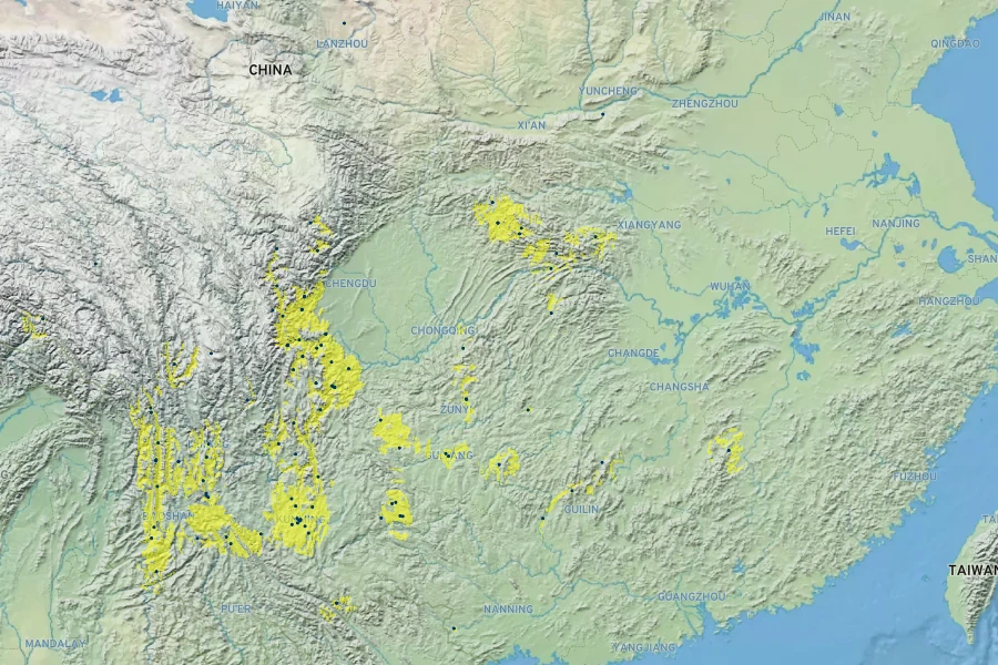 Vincetoxicum otophyllum Native Range